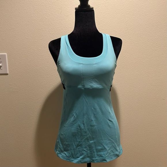 Lululemon Racerback Blue Top No Size P2P 14" - Picture 1 of 8